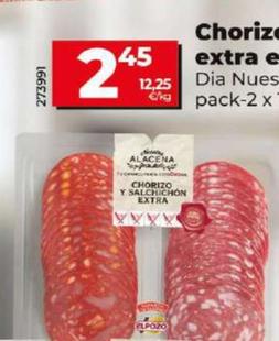 Oferta de Dia Nuestra Alacena - Chorizo Y Salchichon Extra En Lonchas por 2,45€ en Dia
