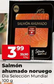 Oferta de Dia Seleccion Mundial - Salmon Ahumado Noruego por 3,99€ en Dia