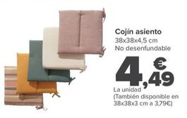 Oferta de Cojín Asiento por 4,49€ en Carrefour