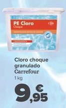 Oferta de Carrefour - Cloro Choque Granulado por 9,95€ en Carrefour