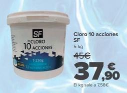 Oferta de Sf - Cloro 10 Acciones por 37,9€ en Carrefour