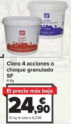 Oferta de Cloro 4 Acciones O Choque Granulado Sf por 24,9€ en Carrefour