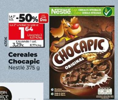 Oferta de Nestlé - Cereales Chocapic por 3,29€ en Dia