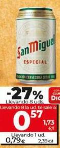 Oferta de San Miguel - Cerveza por 0,79€ en Dia