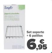 Oferta de Simply - Set Soporte + 6 Palillos por 6,95€ en Carrefour