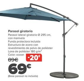 Oferta de Parasol Giratorio por 69€ en Carrefour