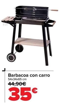 Oferta de Barbacoa Con Carro por 35€ en Carrefour