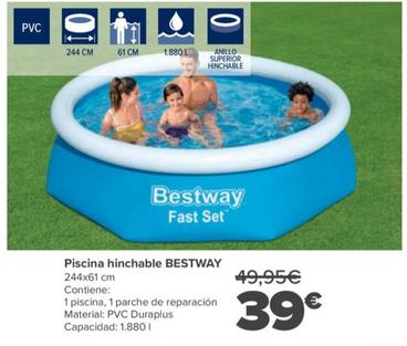 Oferta de Bestway - Piscina Hinchable por 39€ en Carrefour