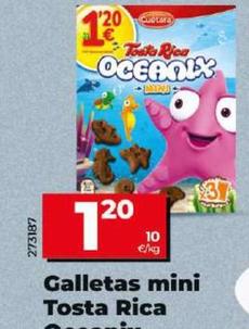 Oferta de Cuétara - Galletas Mini Tosta Rica Oceanix por 1,2€ en Dia
