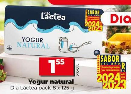 Oferta de Dia Lactea - Yogur Natural por 1,55€ en Dia