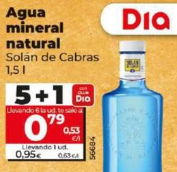 Oferta de Solán De Cabras - Agua mineral Natural por 0,95€ en Dia