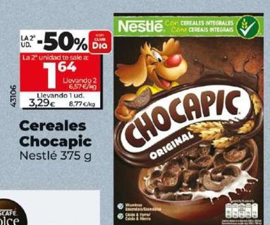 Oferta de Nestlé - Cereales Chocapic por 3,39€ en Dia
