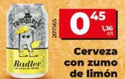 Oferta de Dia Ramblers - Cerveza Con Zumo De Limon (3%) Radler por 0,47€ en Dia