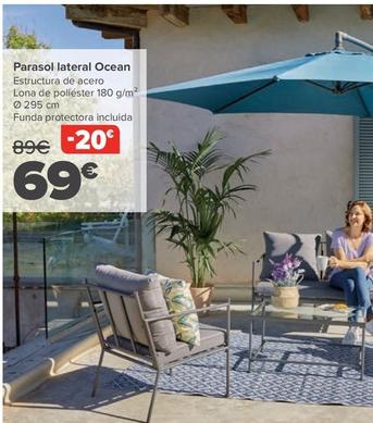 Oferta de Parasol Lateral Ocean por 69€ en Carrefour