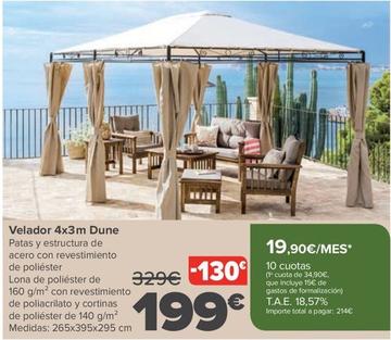 Oferta de Velador 4X3M Dune por 199€ en Carrefour