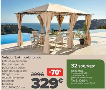Oferta de Velador 3X4M Color Crudo por 329€ en Carrefour