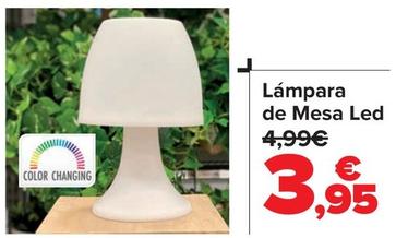 Oferta de Lámpara  De Mesa Led por 3,95€ en Carrefour
