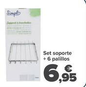 Oferta de Simply - Set Soporte + 6 Palillos por 6,95€ en Carrefour