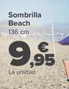 Oferta de Sombrilla Beach por 9,95€ en Carrefour