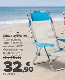 Oferta de Silla Playera Rio por 32,9€ en Carrefour