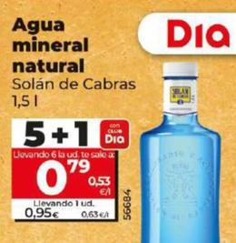 Oferta de Solán De Cabras - Agua Mineral Natural por 0,89€ en Dia