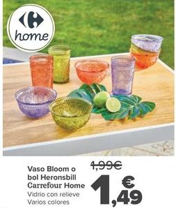 Oferta de Carrefour Home - Vaso Bloom O Bol Heronsbill por 1,49€ en Carrefour