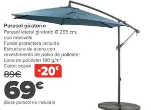 Oferta de Parasol Giratoria por 69€ en Carrefour