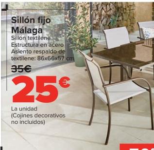 Oferta de Sillon Fijo Malaga por 25€ en Carrefour
