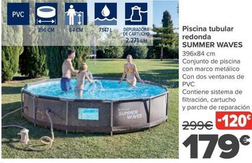 Oferta de Summer Waves - Piscina Tubular Redonda por 179€ en Carrefour
