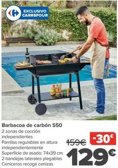 Oferta de Barbacoa De Carbón S50 por 129€ en Carrefour