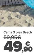Oferta de Cama 3 Pies Beach por 49,9€ en Carrefour