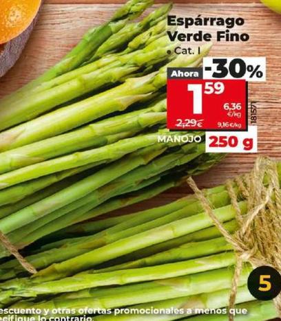 Oferta de Esparrago Verde Fino por 1,59€ en Dia