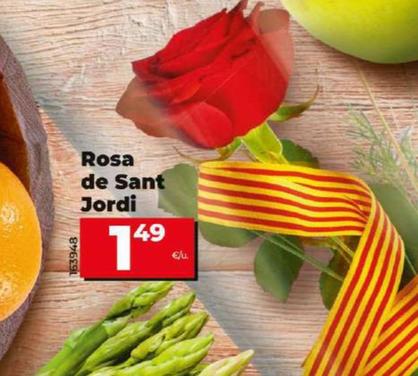 Oferta de Rosa de Sant Jordi por 1,49€ en Dia