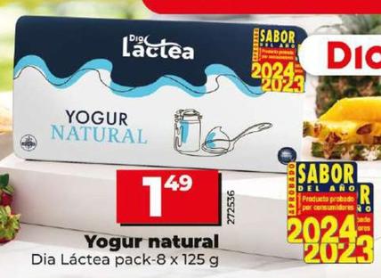 Oferta de Dia Lactea - Yogur Natural por 1,49€ en Dia