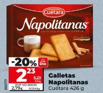 Oferta de Cuétara - Galletas Napolitanas por 2,23€ en Dia