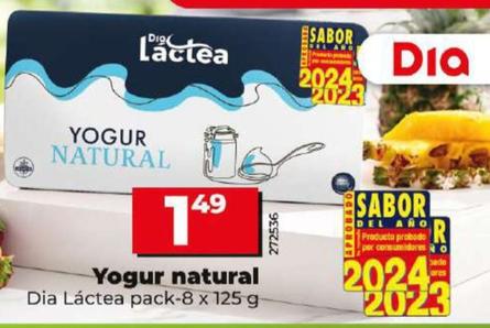 Oferta de Dia Lactea - Yogur Natural  por 1,49€ en Dia