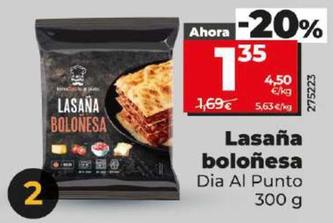 Oferta de Dia Al Punto - Lasaña Bolonesa por 1,35€ en Dia