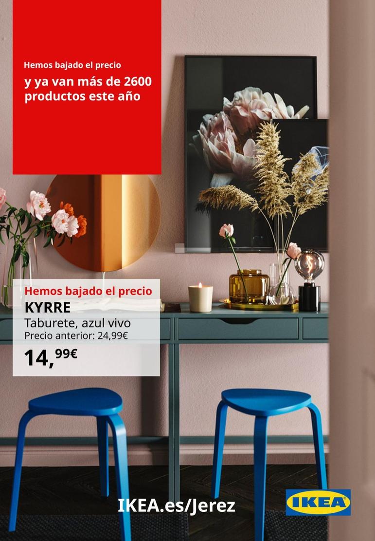 Oferta de Kyrre - Taburete, Azul Vivo por 14,99€ en IKEA