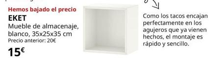 Oferta de Eket - Mueble De Almacenaje, Blanco, 35x25x35 cm por 15€ en IKEA