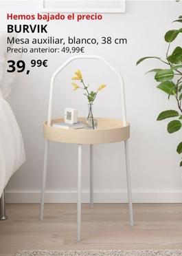 Oferta de Burvik - Mesa Auxiliar , Blanco  por 39,99€ en IKEA