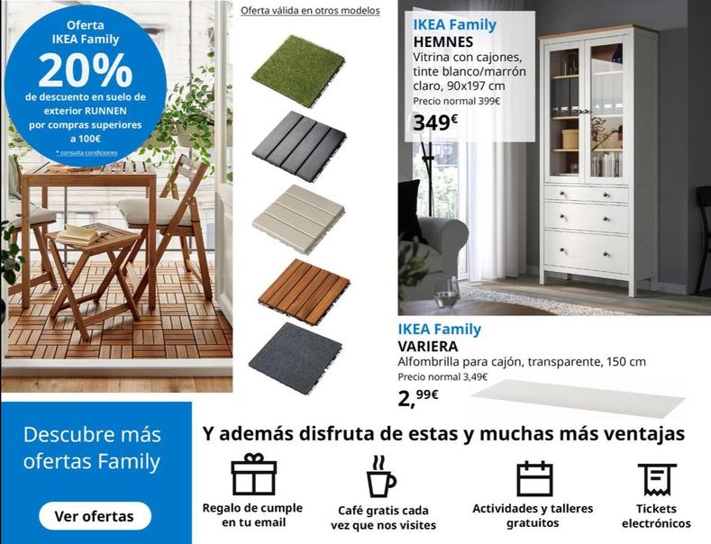 Oferta de Hemnes - Vitrina Con Cajones, Tinte Blanco/Marron Claro  por 349€ en IKEA