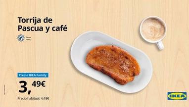 Oferta de Torrija De Pascua Y Cafe  por 3,49€ en IKEA