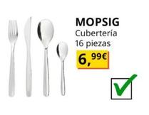 Oferta de Mopsig - Cuberteria 16 Piezas  por 6,99€ en IKEA