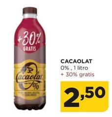 Oferta de Cacaolat - 0%, 1 Litro por 2,5€ en Alimerka