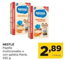 Oferta de Nestlé - Papilla Multicereales O Con Galleta Maria por 2,89€ en Alimerka
