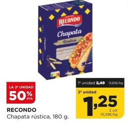 Oferta de Recondo - Chapata Rústica por 2,49€ en Alimerka