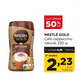 Oferta de Nestlé - Gold Café Cappuccino Natural por 4,45€ en Alimerka