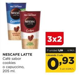 Oferta de Nescafé - Latte Café Sabor Cookies O Capuccino por 1,39€ en Alimerka