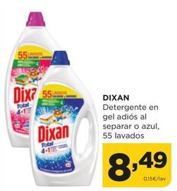 Oferta de Dixan - Detergente En Gel Adiós Al Separar O Azul por 8,49€ en Alimerka