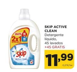 Oferta de Skip - Active Clean Detergente Líquido por 11,99€ en Alimerka